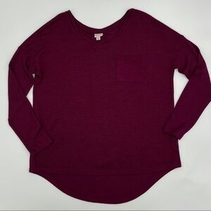 Merona V-Neck Burgundy Sweater